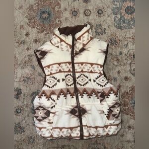 Women’s Western Aztec Cropped Reversible Vest
